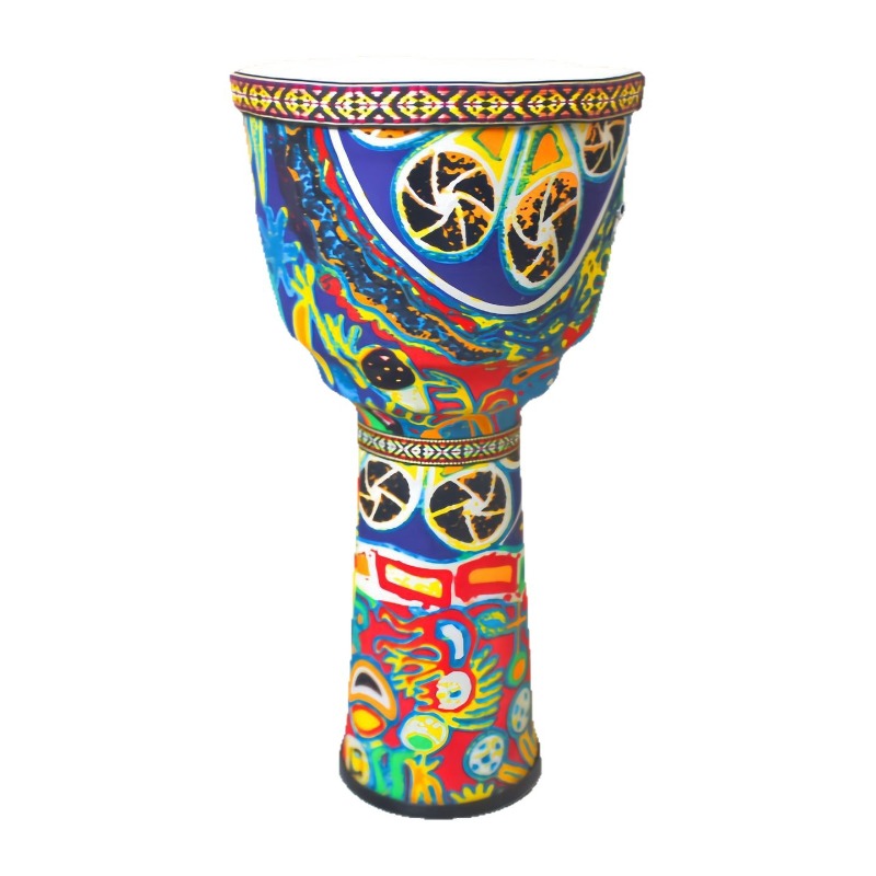 Musical Instrument Art - กลองเจมเบ้ขนาด 10 นิ้ว กลองแอฟริกันขนาดใหญ่สำหรับผู้ใหญ่และเด็ก กลองเจมเบ้สำหรับการแสดงระดับมืออาชีพ เครื่องดนตรีเคาะจังหวะแบบแอฟริกัน