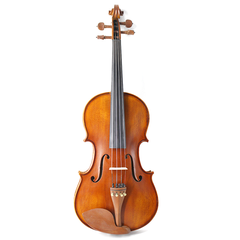 Musical Instrument Viola - ไวโอล่า 4 สาย ทำมืออย่างมืออาชีพ ลายไม้ธรรมชาติ เครื่องดนตรีไม้สำหรับนักดนตรี