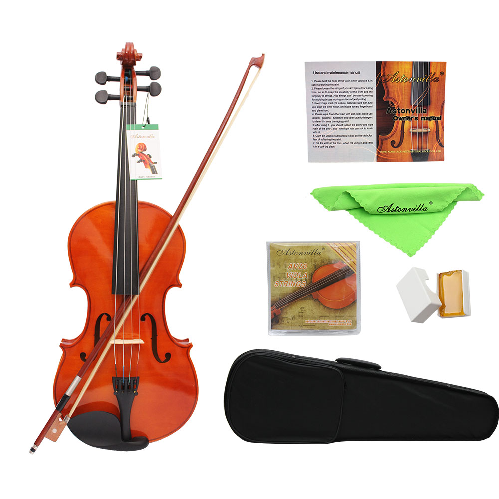 Musical Instrument Viola - ไวโอล่าไม้สปรูซแท้ขนาด 16 นิ้ว พร้อมกล่องใส่ เครื่องดนตรี 4