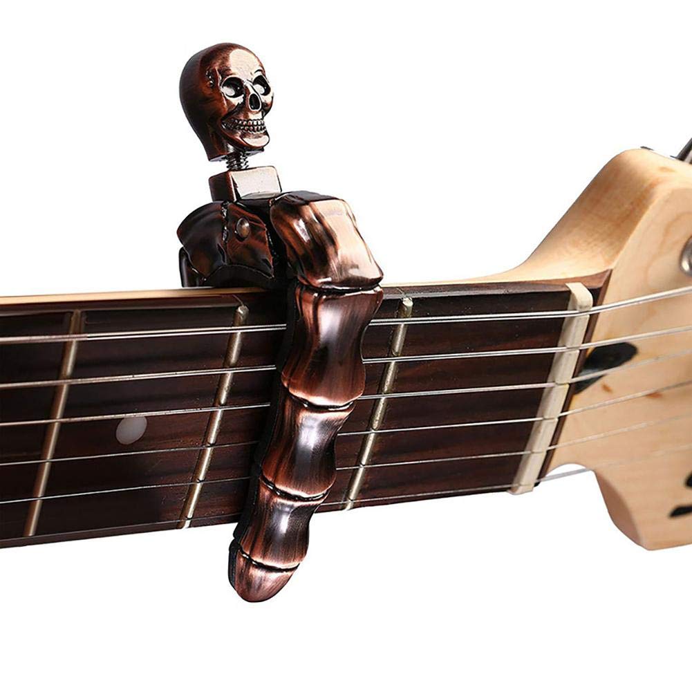 คาโป้กีตาร์รูปหัวกะโหลกสำหรับก - Musical Instrument Art บทวิจารณ์และราคา