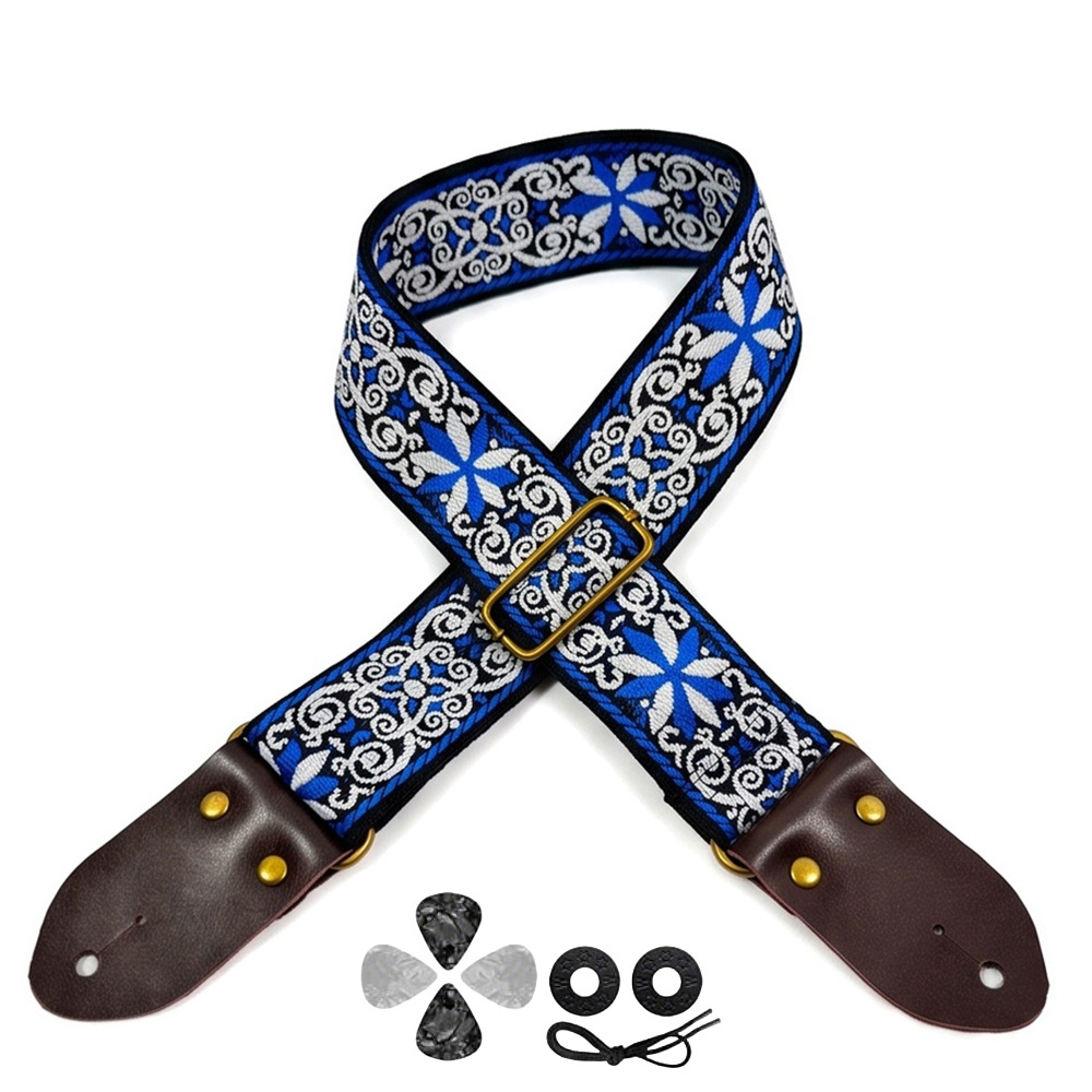 สายสะพายกีตาร์ปักลายสไตล์วินเท - Musical Instrument Art บทวิจารณ์และราคา