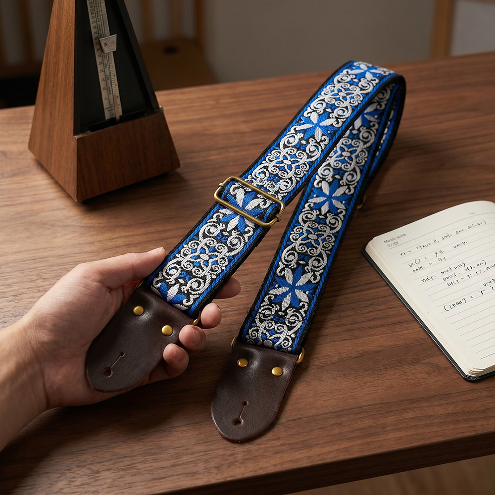 สายสะพายกีตาร์ปักลายสไตล์วินเท - Musical Instrument Art บทวิจารณ์และราคา